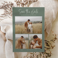 Budget Green Simple Calligraphy Script Photo