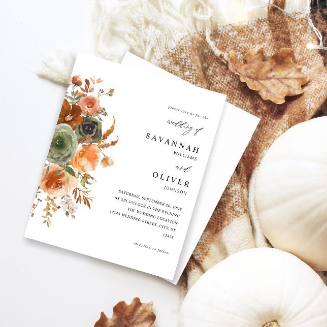 Budget Green & Terra Cotta Floral Wedding (Creator Uploaded)