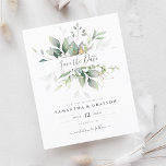 Budget Greenery Eucalyptus Wedding<br><div class="desc">Beautiful Save the date card featuring watercolor eucalyptus and gold leaves. Perfect choice for spring and summer weddings.</div>
