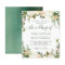 Budget Greenery Floral Wedding Invitation