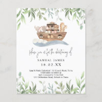 Budget Greenery Noahs Ark Christening