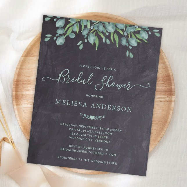 Budget Greenery Rustic  Bridal Shower Invitation (Creator Uploaded)