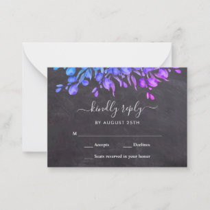 Budget Greenery Rustic Foliage S Wedding RSVP Card