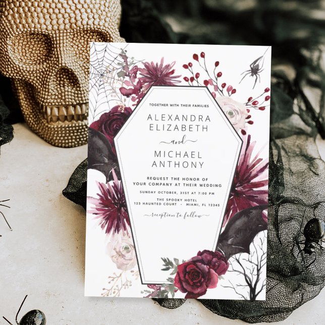 Budget Halloween Autumn Fall Dark Wedding Flyer (Creator Uploaded)