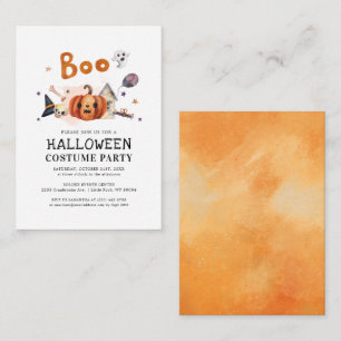 Budget Halloween Costume Party Invitation