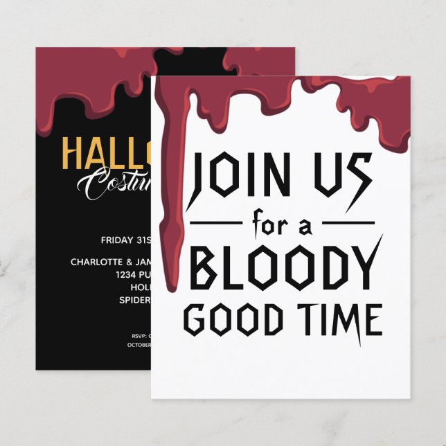 BUDGET Halloween Party Bloody Good Time (Front/Back)