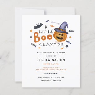 Budget Halloween Pumpkin Little Boo Baby Shower