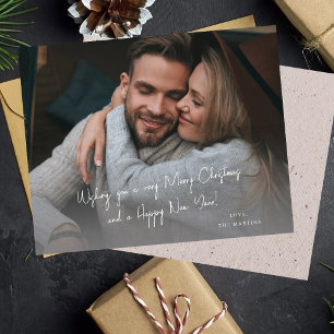 Budget Handwritten Christmas or Holiday Note Photo Flyer