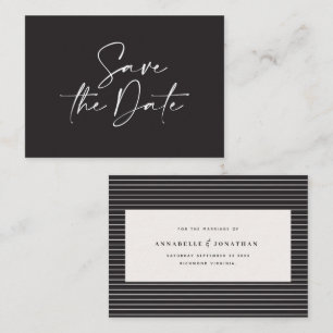 budget handwritten typography wedding announcement