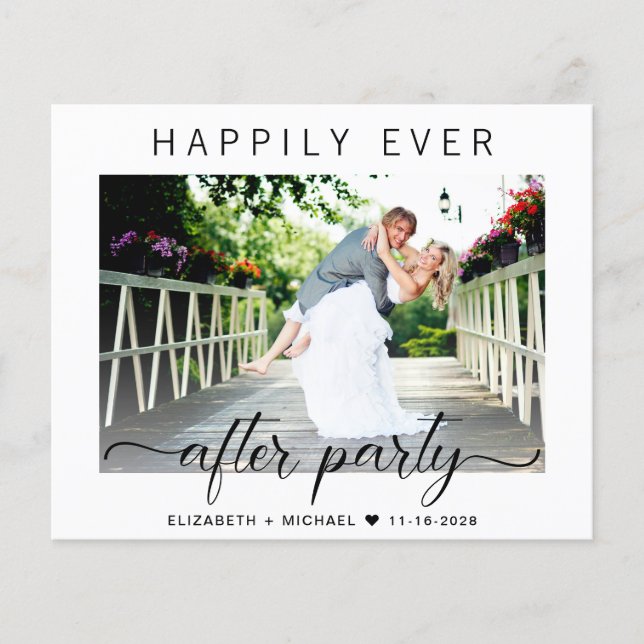 Budget Happily Ever After Photo Wedding Reception (Front)