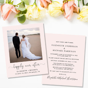 Budget Happily Ever After Pink Wedding Reception