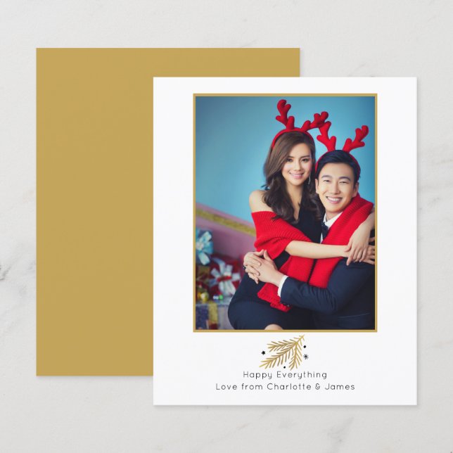 BUDGET Happy Everything Holiday Photo Card (Front/Back)