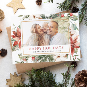 Budget Happy Holidays Christmas Greenery Photo