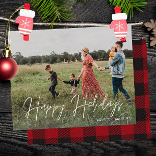 Budget Happy Holidays Modern Script Photo 2