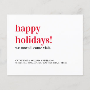 Budget Happy Holidays We've Moved Visit Moving