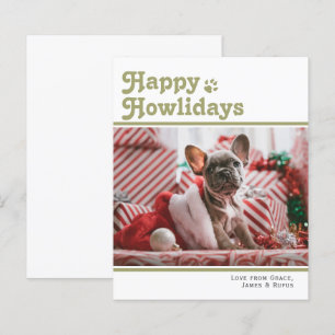 BUDGET Happy Howlidays Pet Dog Christmas Card