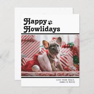 BUDGET Happy Howlidays Pet Dog Christmas Card