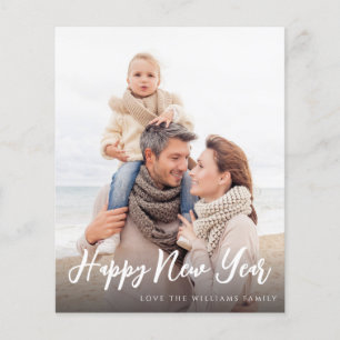 Budget Happy New Year Minimalist Chic Photo 4 Vert Flyer