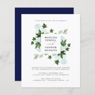 BUDGET Hedera   Green Ivy Navy Botanical Wedding