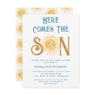 Budget Here Comes The Son Baby Shower Invitation