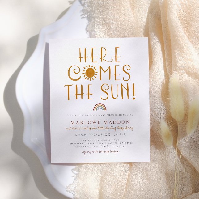 Budget Here Comes The Sun | Boho Baby Shower (Creator Uploaded)