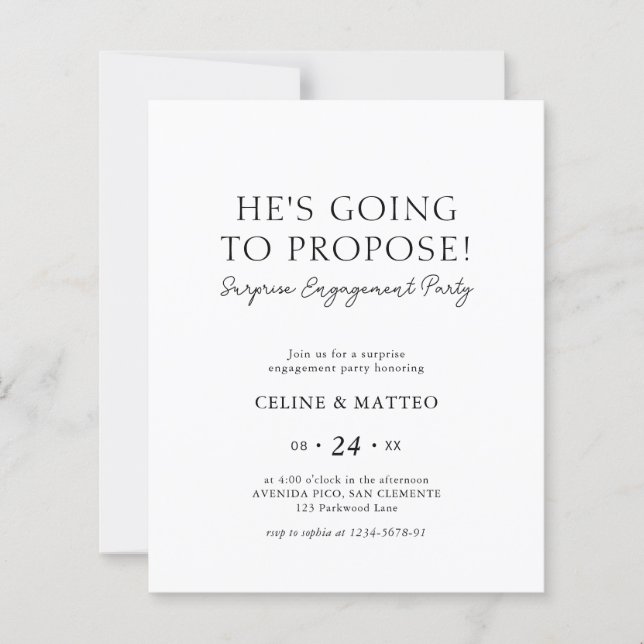 Budget He's Going to Propose! Surprise Engagement (Front)
