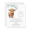 Budget Highland Cow Greenery Couples Baby Shower