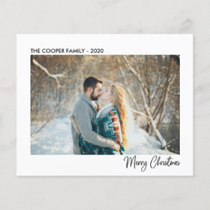 Budget Holiday Photo Card Modern Christmas