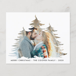 BUDGET Holiday Photo Card   Modern Christmas Trees