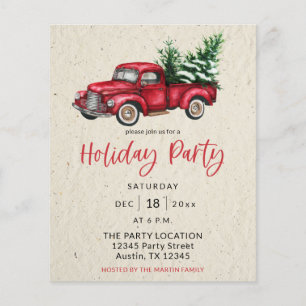 Budget Holiday Truck Holiday Party Flyer