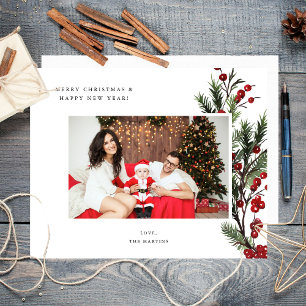 Budget Holly Berry H Photo Holiday or Christmas