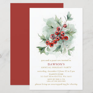 Budget Holly Botanical Corporate Christmas Party