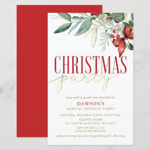 Budget Holly Botanical Corporate Christmas Party