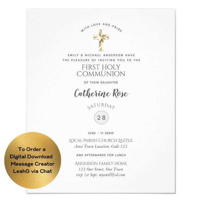 Budget Holy Communion Baptism ANY Invites FLYERS (Creator Uploaded)