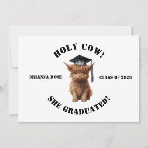 Budget Holy Cow! Homeschool Graduation Invitation