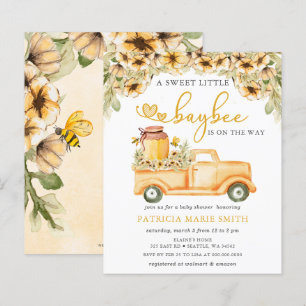Budget Honeybee Baby Shower Invitations
