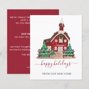Budget House Christmas Weve Moved Holiday Card