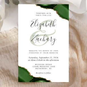Budget Hunter Green Agate Corners Wedding