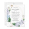 Budget Hydrangea Rose Bridal Shower Invitation