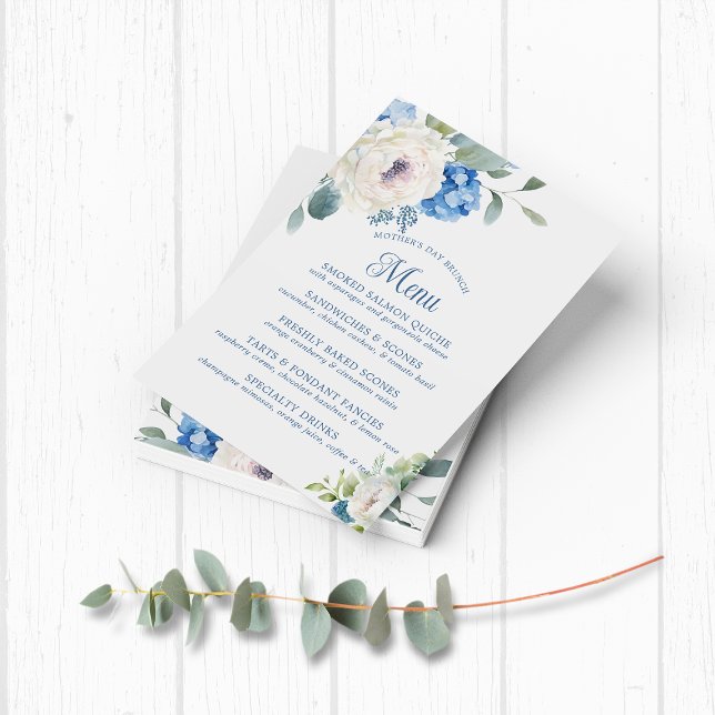 BUDGET Hydrangea Rose Floral Mother's Day Brunch Flyer (Creator Uploaded)