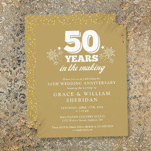 Budget In The Making 50th Anniversary Invitation
