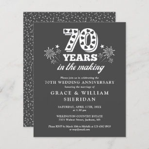 Budget In The Making 70th Anniversary Invitation