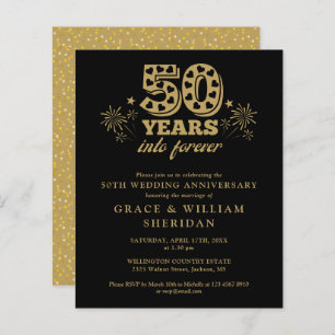 Budget Into Forever 50th Anniversary Invitation
