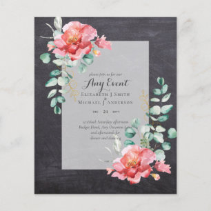 BUDGET INVITATIONS - ANY EVENT - Double Sided
