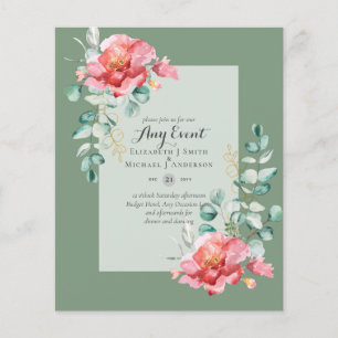BUDGET INVITATIONS - ANY EVENT - Double Sided Flyer