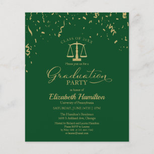 Budget Invitations Law School Graduation Party