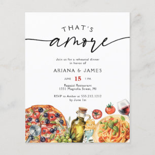 Budget Italian That's Amore Rehearsal Dinner