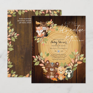 BUDGET It's A Boy WOODLAND ANIMALS Baby Shower