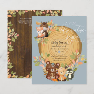 BUDGET It's A Boy WOODLAND ANIMALS Baby Shower
