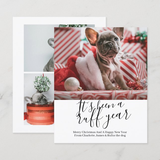 BUDGET It's Been a Ruff Year Dog Christmas (Front/Back)